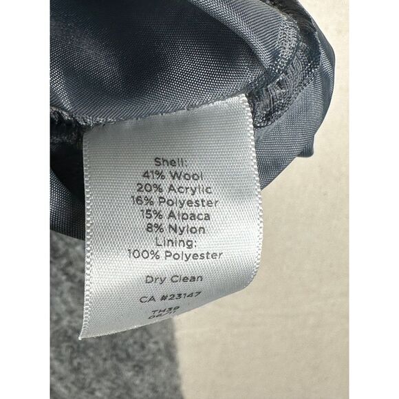 Talbots Wool/Alpaca Blend Plaid Skirt size 12 Black/Grey - Picture 3 of 6